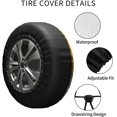 thumbnail image 4 of Spare Tire Cover Its Beer Time Universal Wheel Cover Protectors Waterproof Dust-Proof for Rv SUV Truck Camper Travel Trailers, 4 of 4