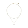 thumbnail image 4 of Collar de perlas para mujer, diseño de nicho que combina con todo, cadena de clavícula de lujo de alta gama, colgante de amor, joyería, 4 of 5