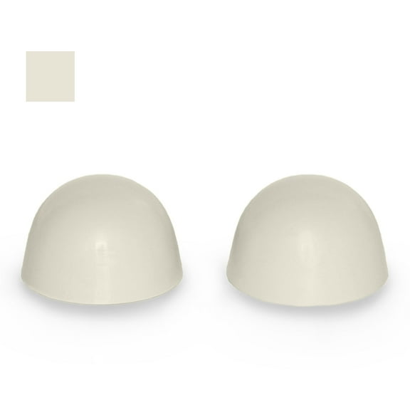 Eljer Color Replacement Plastic Toilet Bolt Caps - Set of 2 - Biscuit