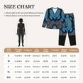 thumbnail image 6 of Kll Turtle Print Women'S Long Sleeve Pajamas With Pants Sleepwear Loungewear 2 Set-X-Large, 6 of 9