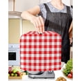 thumbnail image 2 of Red White Plaid Stand Mixer Dust Cover with Storage Pocket & Handles,Modern Farmhouse Buffalo Check Gingham Fits All Tilt Head & Bowl Lift Kitchen Appliance Cover Organizer Bag Accessories,6-8 Quart, 2 of 6