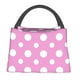 thumbnail image 1 of Fotbe Purple And White Polka Dot Bolsa Térmica Portátil con Estampado, Bolsa de Entrega de Alimentos Aislada, Bolsa Reutilizable de Gran Capacidad para Comidas y Supermercado, 1 of 6