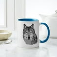 thumbnail image 4 of CafePress - Gray Wolf Mug - 11 oz Ceramic Mug - Novelty Coffee Tea Cup, 4 of 4