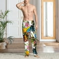 thumbnail image 5 of Tropical Leaf Flower Parrot Men'S Pajama Pants Soft Sleep Lounge Pants Pjs Bottoms With Pockets Xx-Large, 5 of 6