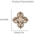 thumbnail image 6 of Antique Crystal Brooch Pin for Women Men Vintage Rhinestone Art Deco Flower Clover Boho Victorian Brooches Lapel Pins Elegant Dress Accessories Wedding Birthday Jewelry, 6 of 6
