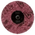 thumbnail image 1 of 3M Surface Conditioning Disc 07486 Scotch-Brite Roloc; Abrasive Disc; 3 Inch Diameter; Medium; Maroon; Aluminum Oxide; Roloc Quick Change Attachment System; Box Of 25, 1 of 4