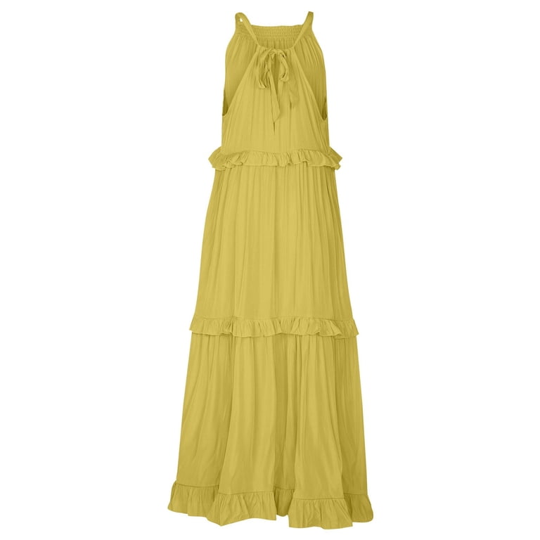 gold ruffle maxi dress Jenny Ruffle Maxi Dress, in Gold Glimmer, Size: XS | Show Me Your Mumu main image 0