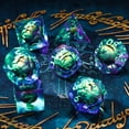 thumbnail image 4 of Juego de dados de dragones y mazmorras Maywin, juego de dados de ojo de dragón de núcleo líquido, juego de dados poliédricos Dnd para Ttrpg, 4 of 5
