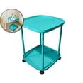 thumbnail image 1 of Side Table with Wheels, End Table Living Room Plastic Mobile Sofa Side Table Small Night Stand for Bedroom, 1 of 6