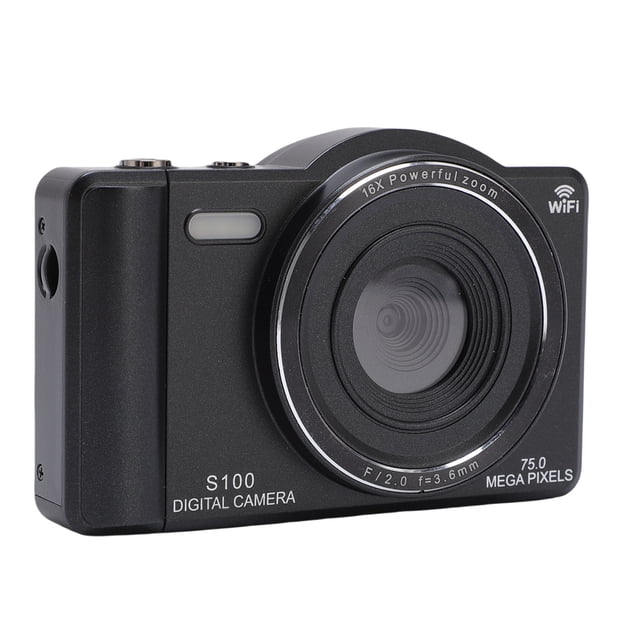 Cámara Digital 4K Para Fotografía, Cámara De Vlogging Wifi 75MP Con Pantalla Táctil De 2.8 ", Zoom Digital 16x, Cámaras De Video De Enfoque Automático Para Principiante