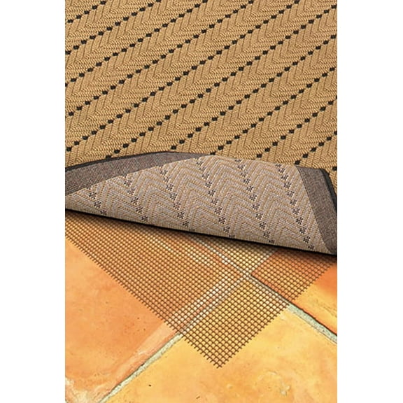 Oriental Weavers All Weather Outdoor Non-Slip Area Rug Pad 0007C Brown 5' 5" x 7' 1"