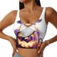 thumbnail image 1 of Balery Halloween Gnome With Pumpkins Sujetadores deportivos con espalda cruzada para mujer, acolchados, sin costuras, de alto impacto, ideales para yoga, gimnasio, entrenamiento y fitness.-Large, 1 of 8