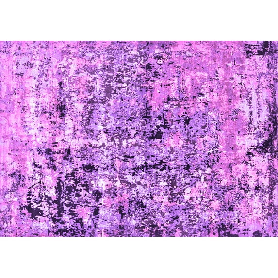 Ahgly Company Indoor Rectangle Oriental Purple Industrial Area Rugs, 8' x 12'