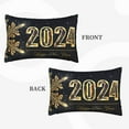 thumbnail image 2 of Rateoe Happy New Year 2024 (5) Pattern Pillow Covers with Invisible Zipper(Pillows are not Included) Standard Pillowcases-20"x30", 2 of 6