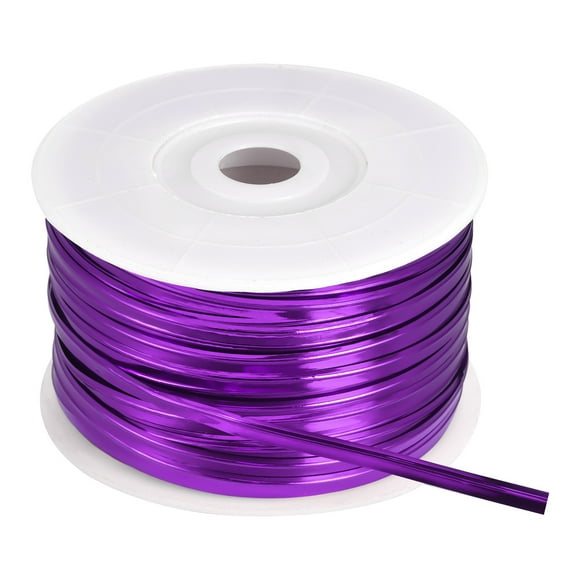 Unique Bargains Foil Twist Ties 100 Yard Plastic Closure Tie for Tying Bread, Candy,Cookies Purple