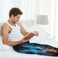 thumbnail image 5 of Salouo Cool Blue Light Wolf Print Pajama Pants for Men, Lounge Pants Elastic Waistband Casual Men's sleepwear Loungewear Sleep Pajama Pant -Large, 5 of 7