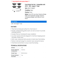 thumbnail image 2 of Front Brake Pad Set - Compatible with 2014 - 2021 Jaguar F-Type 2015 2016 2017 2018 2019 2020, 2 of 2