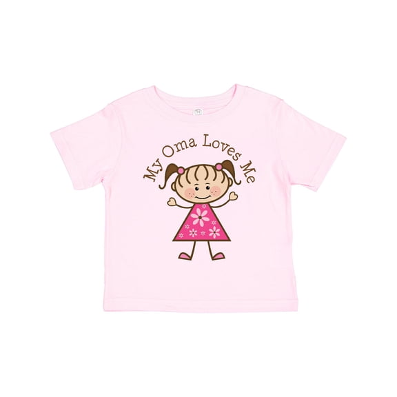 Inktastic My Oma Loves Me Granddaughter Girls Toddler T-Shirt