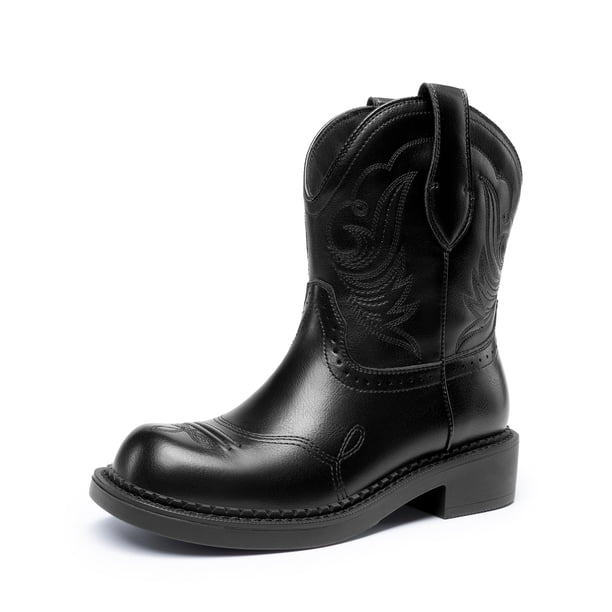 Bota DREAM PAIRS DWUMMB2509 Negra Slip-On para Mujer Talle 7
