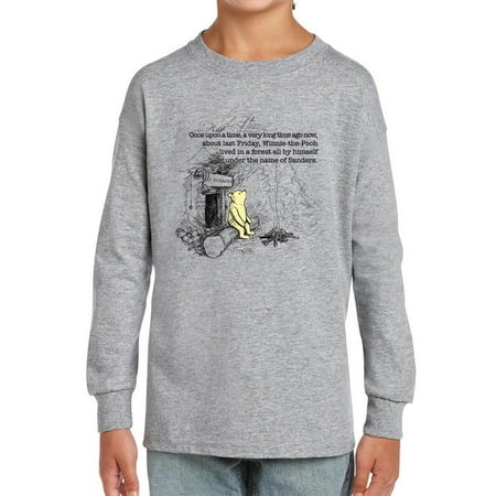 

Pooh Bear Once Upon A Time Long Sleeve Toddler -Smartprints Designs 3 Toddler