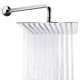 thumbnail image 1 of Cabezal de ducha de lluvia cuadrado brazo de extensión acero inoxidable cobertura completa de cascada fácil de instalar 8 pulgadas 15 pulgadas, 1 of 5