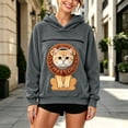 thumbnail image 2 of Hoodie with Pet Pouch for Women Men Kangaroo Pocket Oversized Casual Pet Carrier Pullover Sweatshirt Dog Carrier Hoodie Animal Holder Sweatshirt with Cat Pouch, 2 of 8