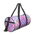 thumbnail image 3 of ZICANCN Plaid Texture Design Unisex Travel Duffle Bag - Sports Tote Gym Bag Airplane Weekenders Bags for Women Men, 3 of 8