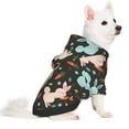 thumbnail image 2 of Salouo Rabbit Is Eating Carrots Pattern Small Dog Hoodie Sweatshirts Dog Clothes Coat Clothing Puppy Sweater Outfit Pullover Pet Winter Coat Sweater Outfit-Large, 2 of 7