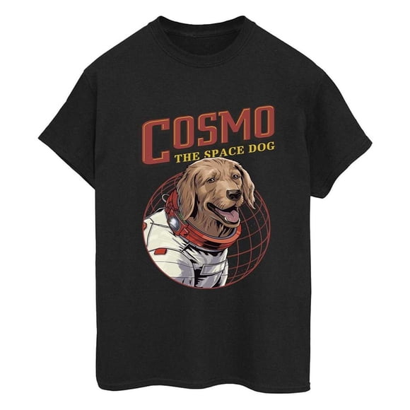 Guardians Of The Galaxy Volume 3 Womens Cosmo The Spacedog Cotton Boyfriend T-Shirt