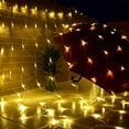 thumbnail image 2 of Guirnalda de luces LED para decoración navideña al aire libre, red de luces navideñas, decoración para fiestas de Navidad, jardín, bodas, festivales, cortina de luces, 2 of 5