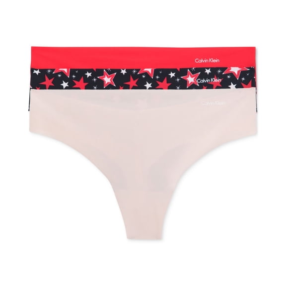 Calvin Klein Womens Invisibles 3-Pack Thong Underwear