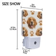 thumbnail image 4 of Golden Retriever Faces Paw Prints LED Night Light Sensor Lamp Plug-in Adjustable Brightness 2 Pack, 4 of 7