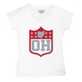 thumbnail image 5 of Ohio Shield Women's V-Neck T-shirt Football Fan Game Day Tailgate Midwest Underdog, 5 of 7