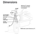thumbnail image 3 of Insinkerator H-HOT100C Instant Hot Water Dispenser- Stainless Steel & Chrome, 3 of 8