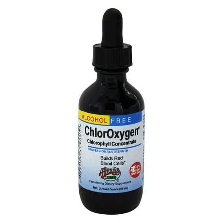 Herbs Etc - ChlorOxygen Chlorophyll Concentrate Professional Strength Alcohol Free Unflavored - 2 (Best Foods For Alcohol Detox)