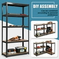 thumbnail image 4 of Costway 3PCS 72'' Heavy Duty Storage Shelf Steel Metal Garage Rack 5 Level Adjustable Black, 4 of 9