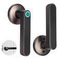 thumbnail image 3 of Cerradura De Puerta Inteligente Sin Llave Múltiples Métodos De Digital Cerradura De Puerta Con Manija Biométrica Con Código De Huella Digital Desbloqueo De Bluetooth Para El Hogar Apartamento Hotel Serendint EL014388-02, 3 of 5