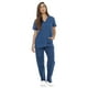 thumbnail image 2 of Conjuntos de uniforme médico para mujer Uniformes médicos de seis bolsillos (cuello en V con pantalón cargo), 2 of 5