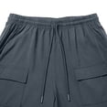 thumbnail image 6 of Men's Slim Fit Cargo Workwear Pants, Straight Leg Drawstring Elastic Waist Multi Pockets Casual Trousers Joggers, Quick Dry Breathable Lightweight Stretchy, Outdoor Hiking Gym, 6 of 9
