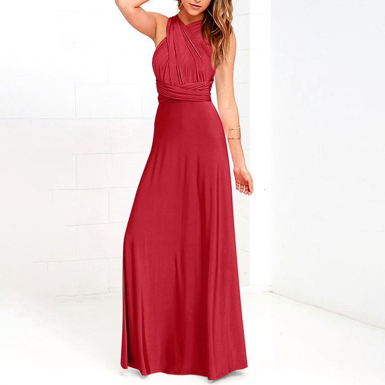 lulus convertible dress burgundy Glam Burgundy Dress - Maxi Dress - Wrap Dress - Long Sleeve Dress