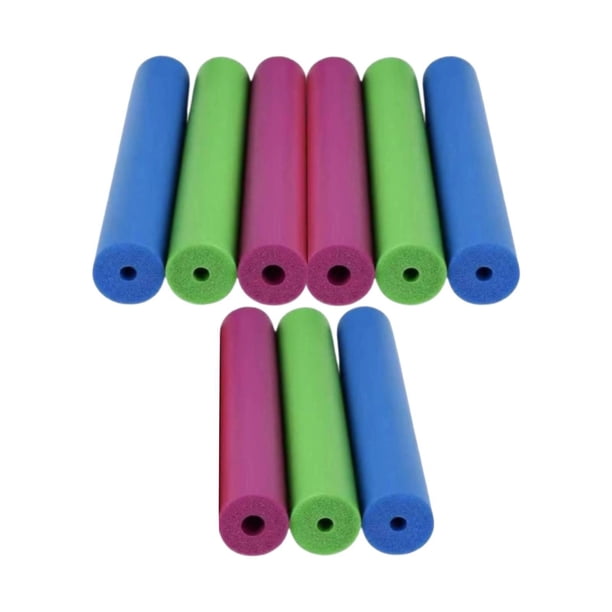 Tubos de espuma antideslizantes resistentes al calor, tubos aislantes recortables 9x Morado Azul Verde