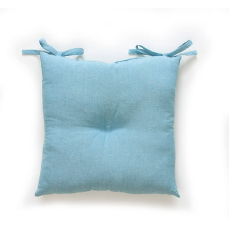 The Pioneer Woman Chambray Chair Cushion Teal 16 X This Rocking Chair Cushion Features Ultradurable Microfiber Material Removable For Laundering Extra Large Pockets Storage Of Critical Items