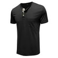 thumbnail image 5 of Capreze Summer Short Sleeve T-Shirts Tops for Men Casual Crew Neck Buttons Henley Shirts Classic Fit Casual Pullover, 5 of 5