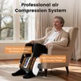 thumbnail image 5 of BAOKALER Shiatsu Foot Massager, Foot and Calf Massager with Heat, Air Compression Massage Machine for Circulation, Gifts for Mom Dad Elders, Home Office Use, White, 5 of 9