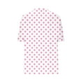 thumbnail image 5 of Women's Tops V Neck Button Short Sleeve Polka Dots Summer Casual Shirts Loose Tunic Comfortable Tee Blouses (XL, Pink), 5 of 6