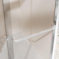 thumbnail image 5 of 44-48 in. x 72 in. Sliding Shower Door, Adjustable Semi-Frameless Bypass Shower Door, 1/4" (6mm) Thick SGCC Tempered Glass Door, 304 Stainless Steel Hardware (Chrome), 5 of 6