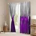 thumbnail image 3 of Homewish Purple Stripes Lines Curtains Pack of 2 (42x84 Each),Modern Graffiti Curtains Blackout,Abstract Striped Bedroom Curtains For Teens,Microfiber Bedroom Decor, 3 of 6