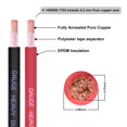 thumbnail image 2 of Cable de batería Shirbly, calibre 1/0, 10 pies, rojo y 10 pies, negro, cobre puro, 2 of 6