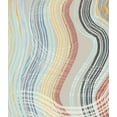 thumbnail image 2 of Maria, Robin 20x22 Black Ornate Wood Framed with Double Matting Museum Art Print Titled - Earth Tone Band Waves, 2 of 4