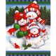 thumbnail image 1 of 5D Bricolaje Taladro Diamante Cgtredaw Pintura Tres Navidad Muñecos Nieve Kit 40x50cm, 1 of 9